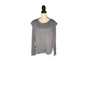 Treasure & Bond womens grey knitted long sleeve sweater 3X